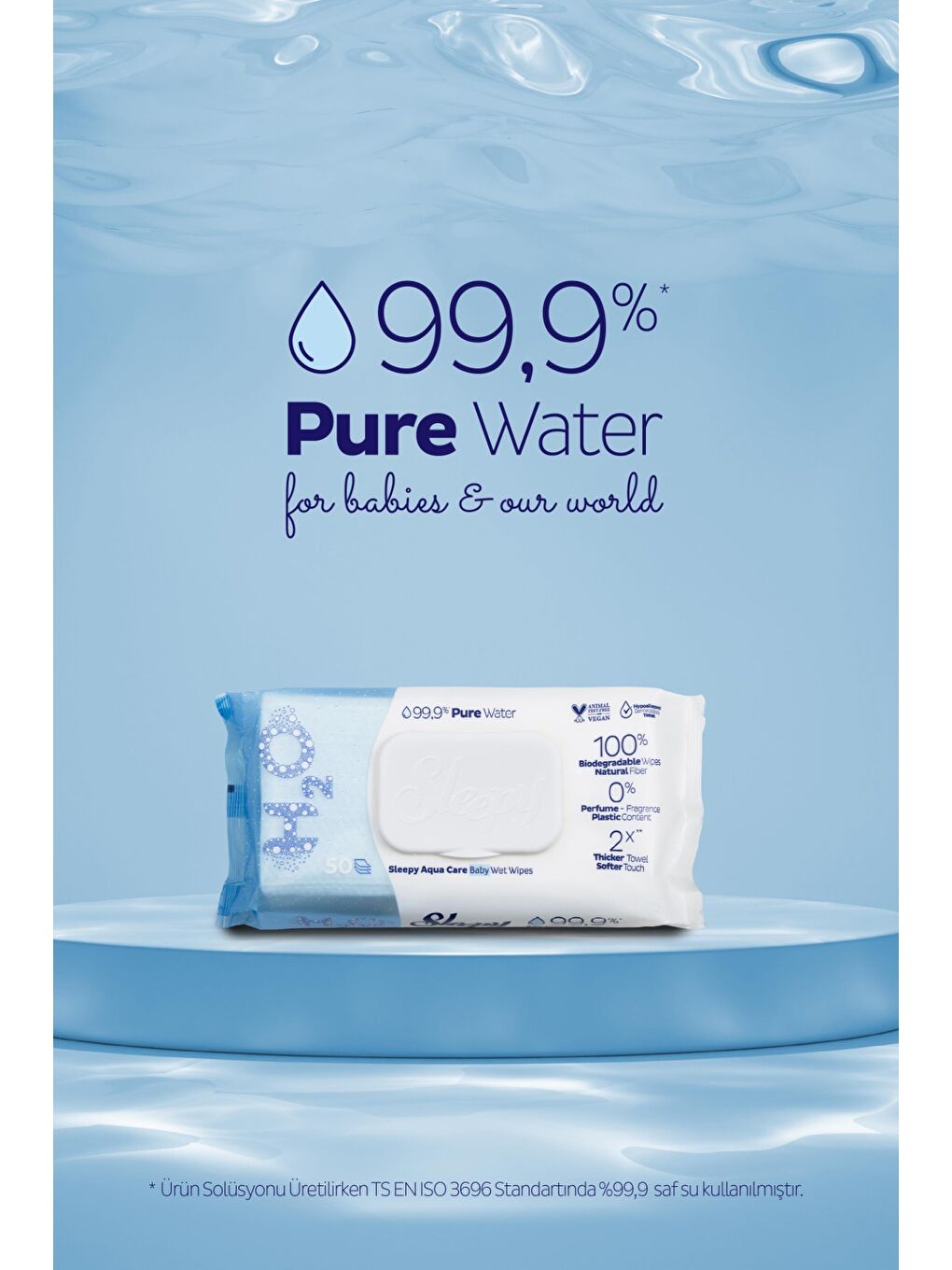 AquaCare H2O Yenidoğan Islak Bebek Havlusu 12x50-2