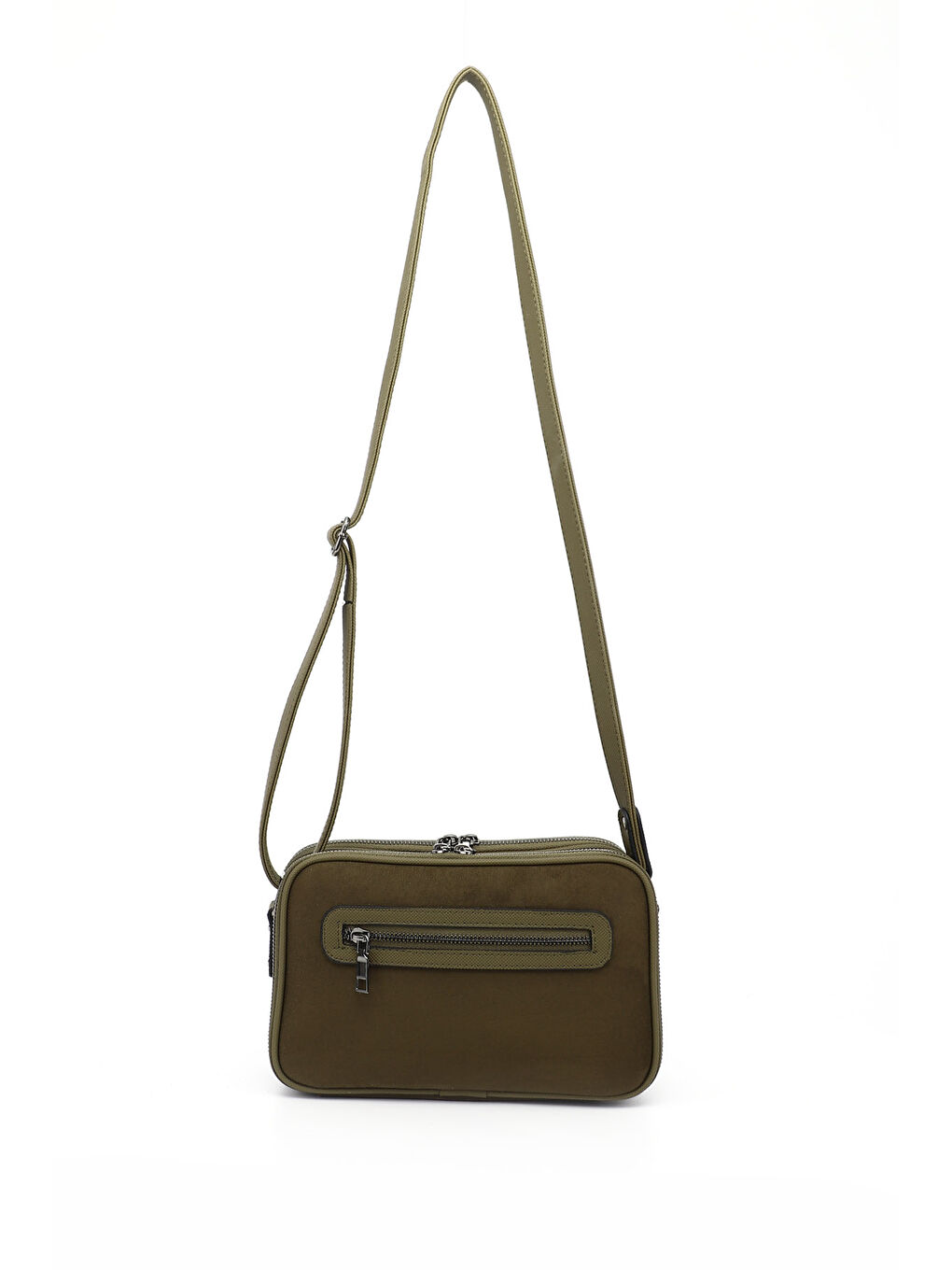 Haki Kadın KOYU HAKİ Uzun Askılı Omuz Çantası-3