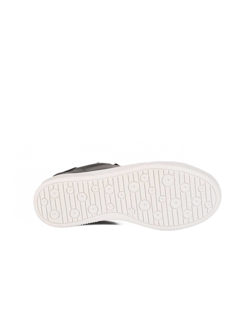 Siyah Beyaz Bağcıklı Hafif Cilt Erkek Sneaker Mota 600 M-4