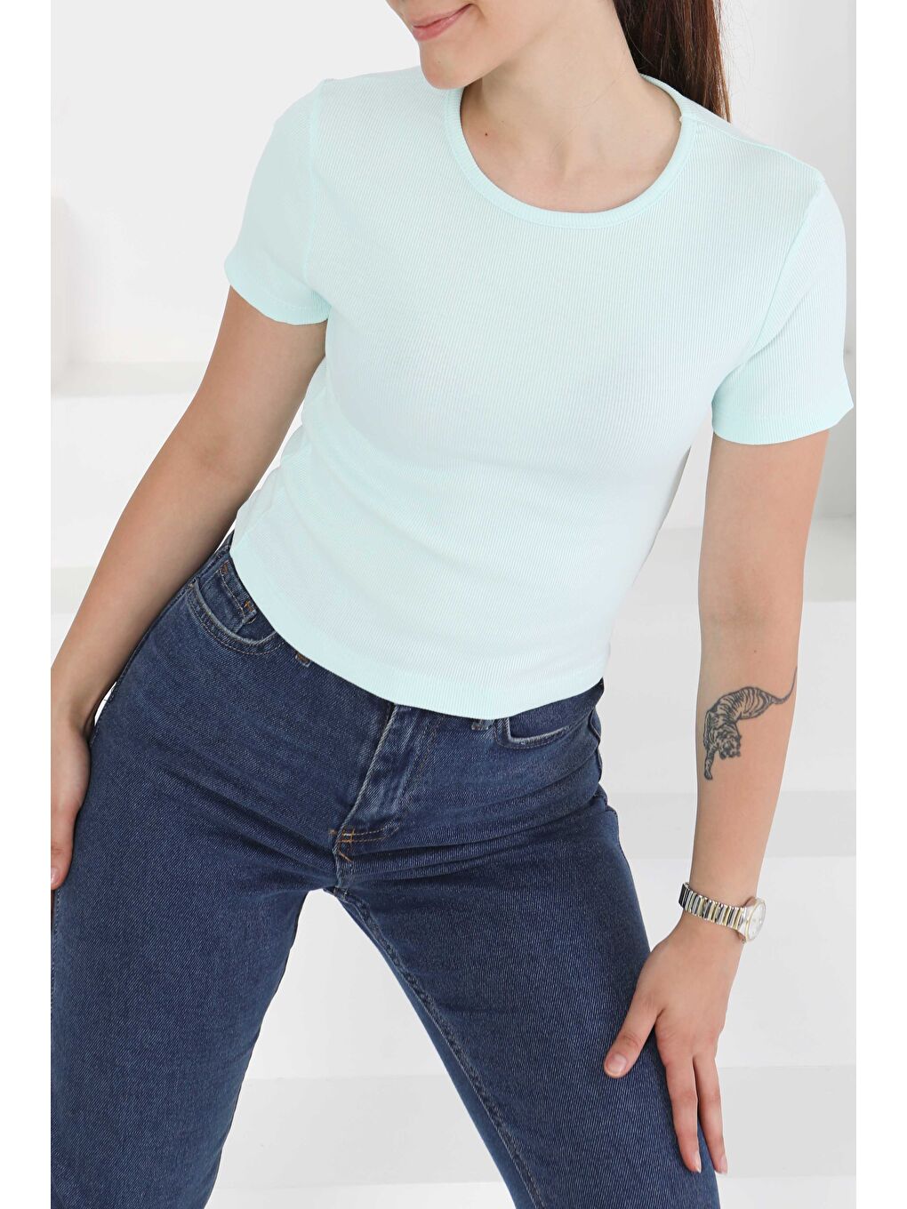 Yeşil Kısa Kollu Body Mint - 27418