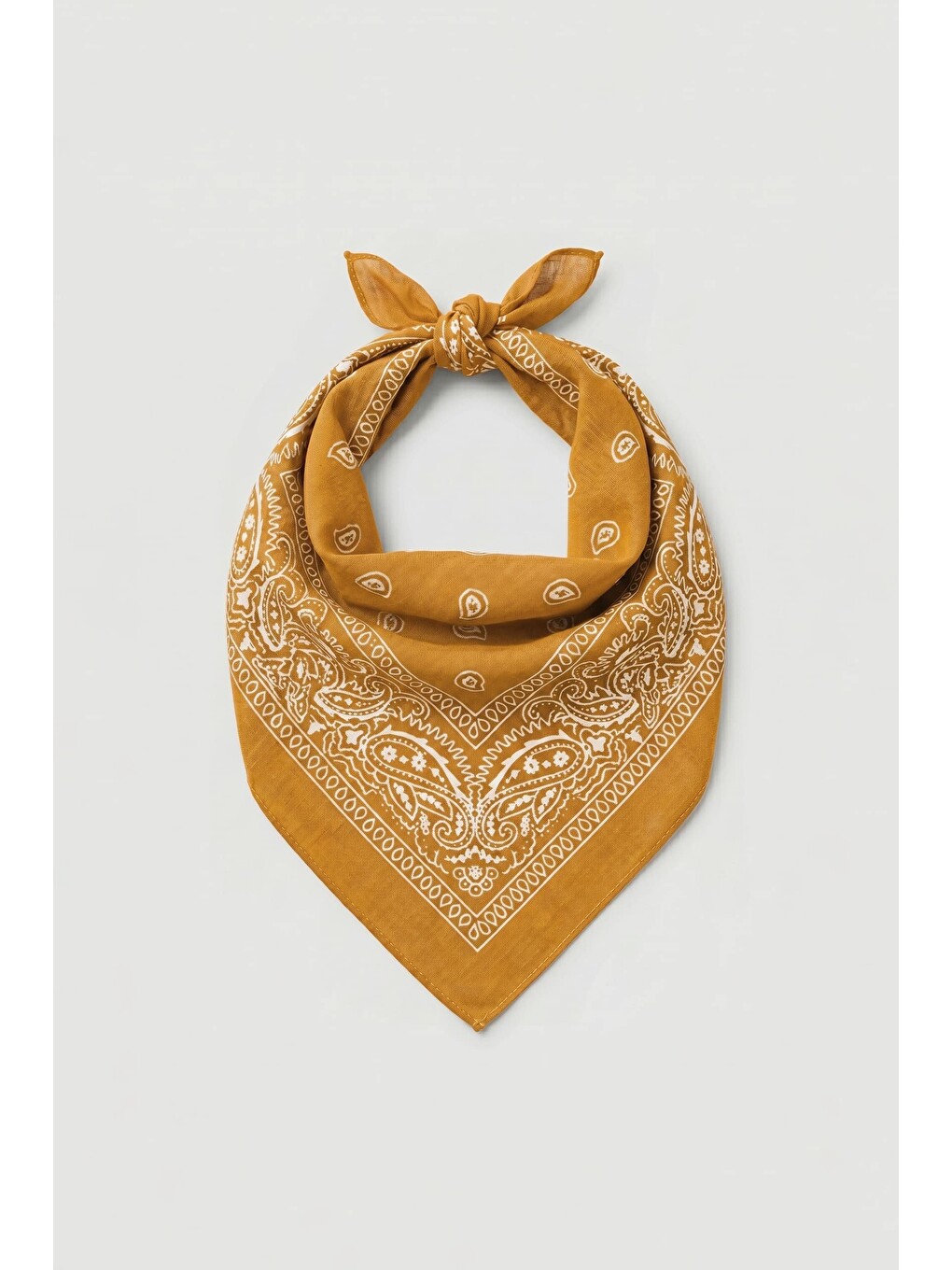Unisex Etnik Desenli Bandana Sarı