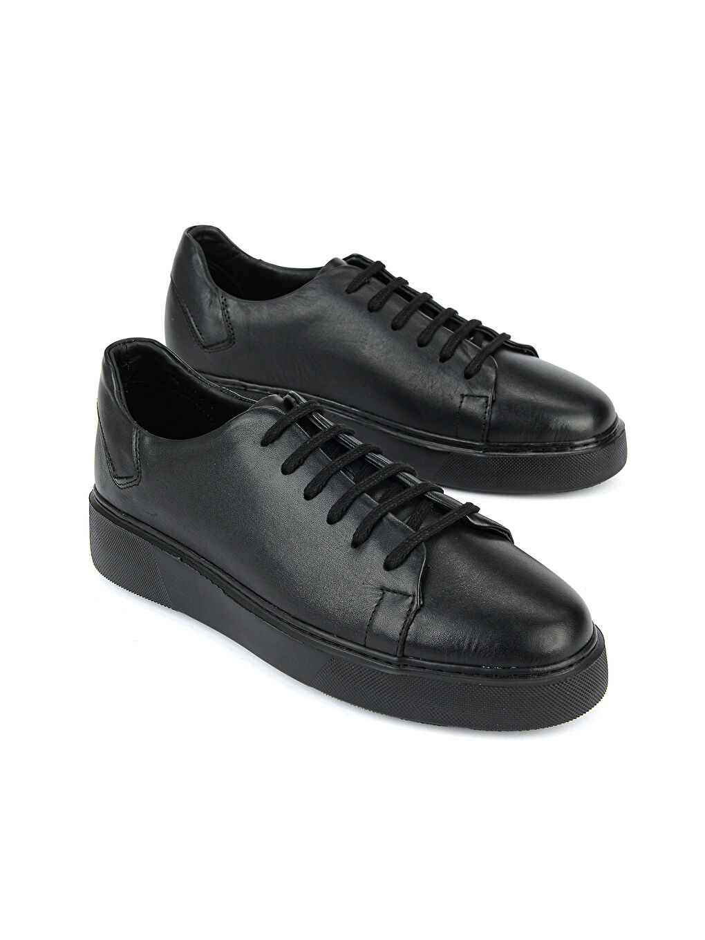 Erkek Hakiki Deri Sneaker 161423Z5141 Siyah-1