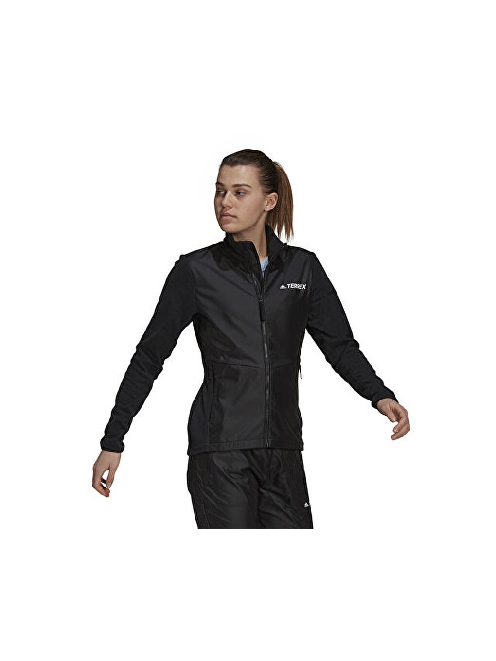 W Mt Windfl Jkt Kadın Outdoor Ceketi Gu8968 Siyah-3