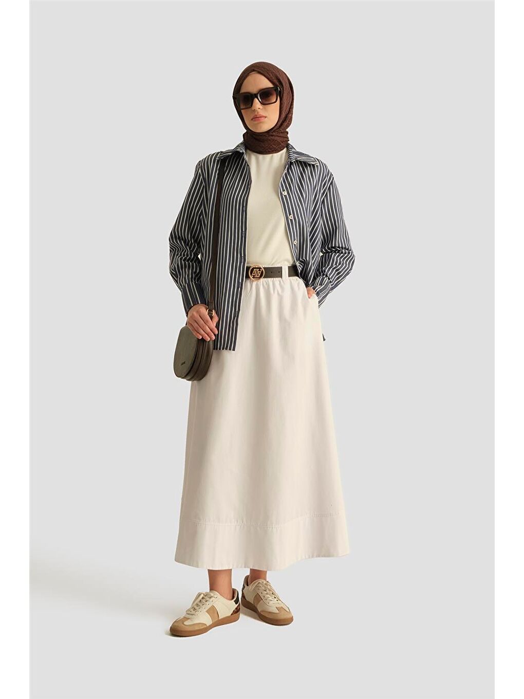 Çizgili Gömlek 25Yd3729 Lacivert-1