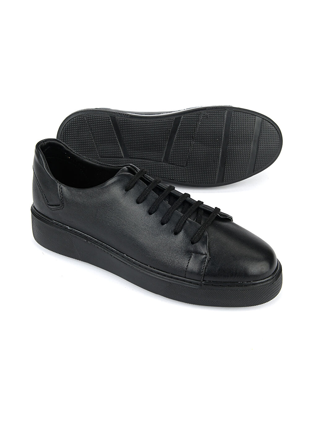 Erkek Hakiki Deri Sneaker 161423Z5141 Siyah-3
