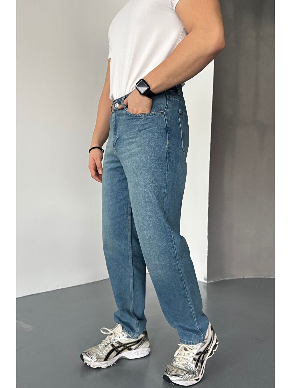 Mavi Erkek Basic Boyfriend Kalıp Yıkamalı Jean Pantolon-1