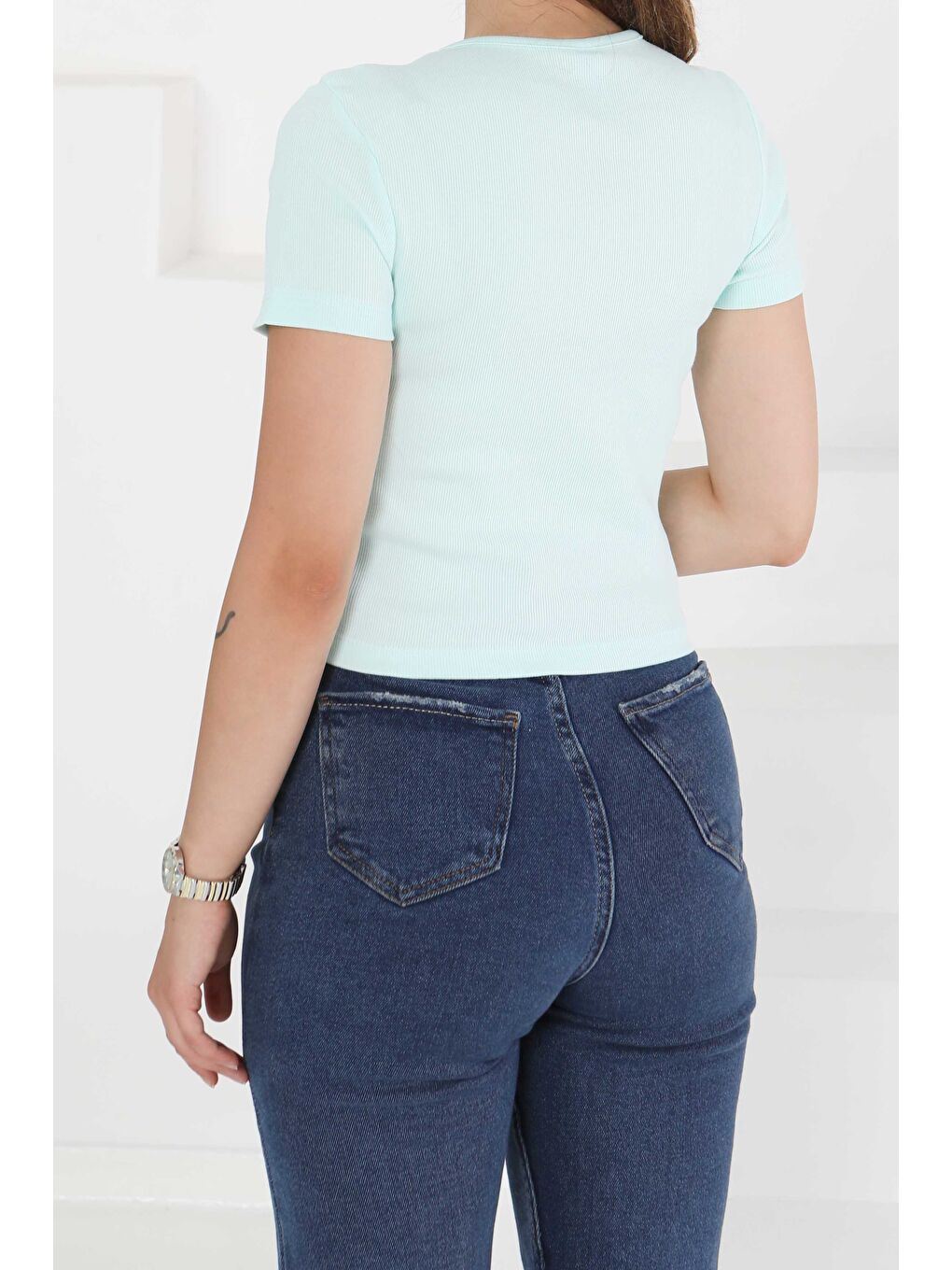 Yeşil Kısa Kollu Body Mint - 27418-3