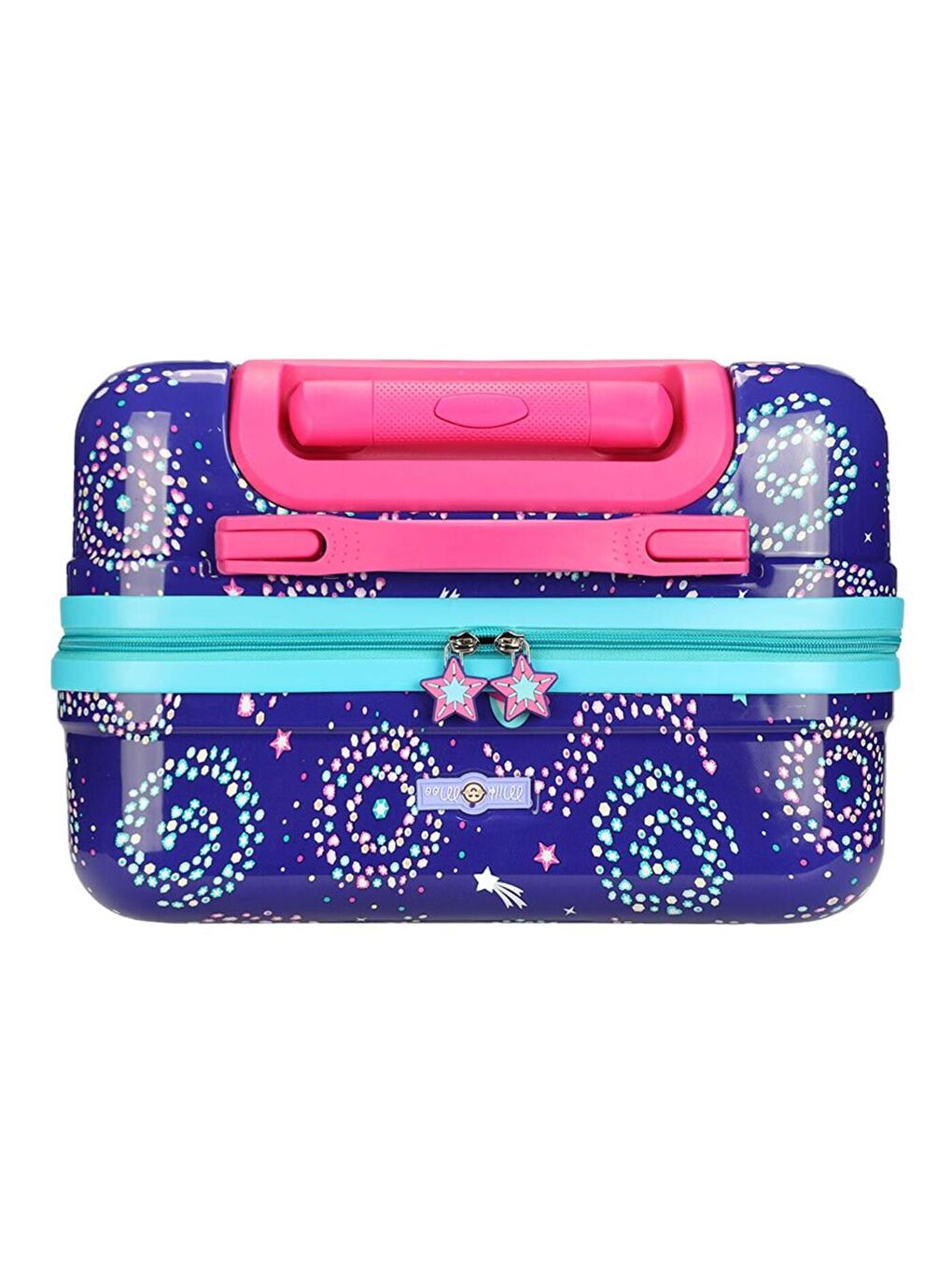 Karışık Renkli Işıklı Tekerlekli Çekçekli Çocuk Valiz 3d Ayris Tasarımlı-5