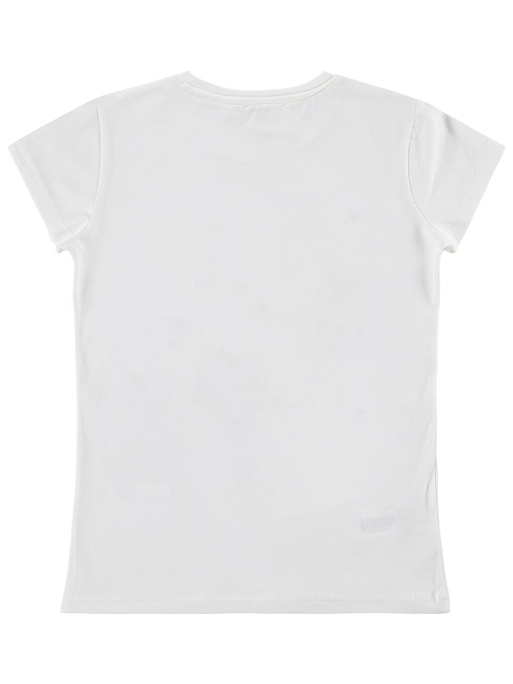 Girls Paris Baskılı 10-13 Yaş Tişört - Kırık Beyaz-1