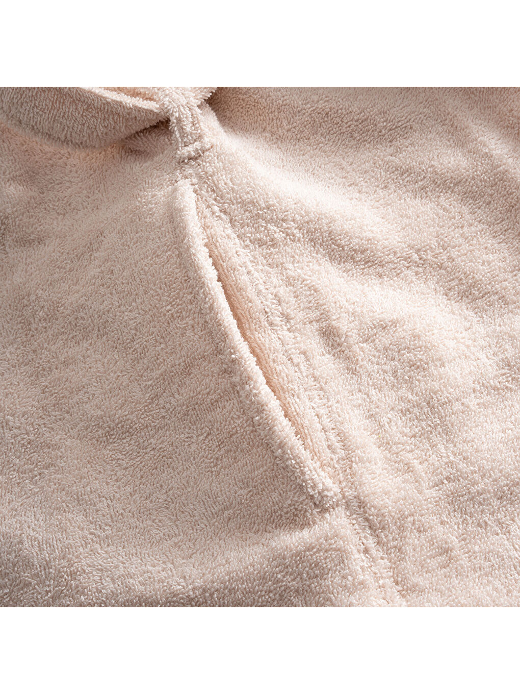 Pembe Lara Kadın Bornoz %100 Pamuk Jakarlı Açık Somon-4