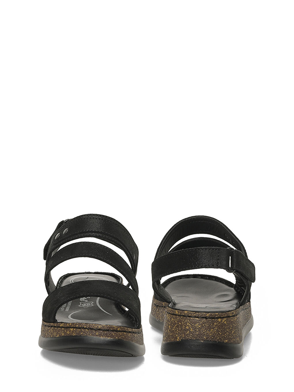 105790.Z6FX Siyah Kadın Comfort Sandalet-4