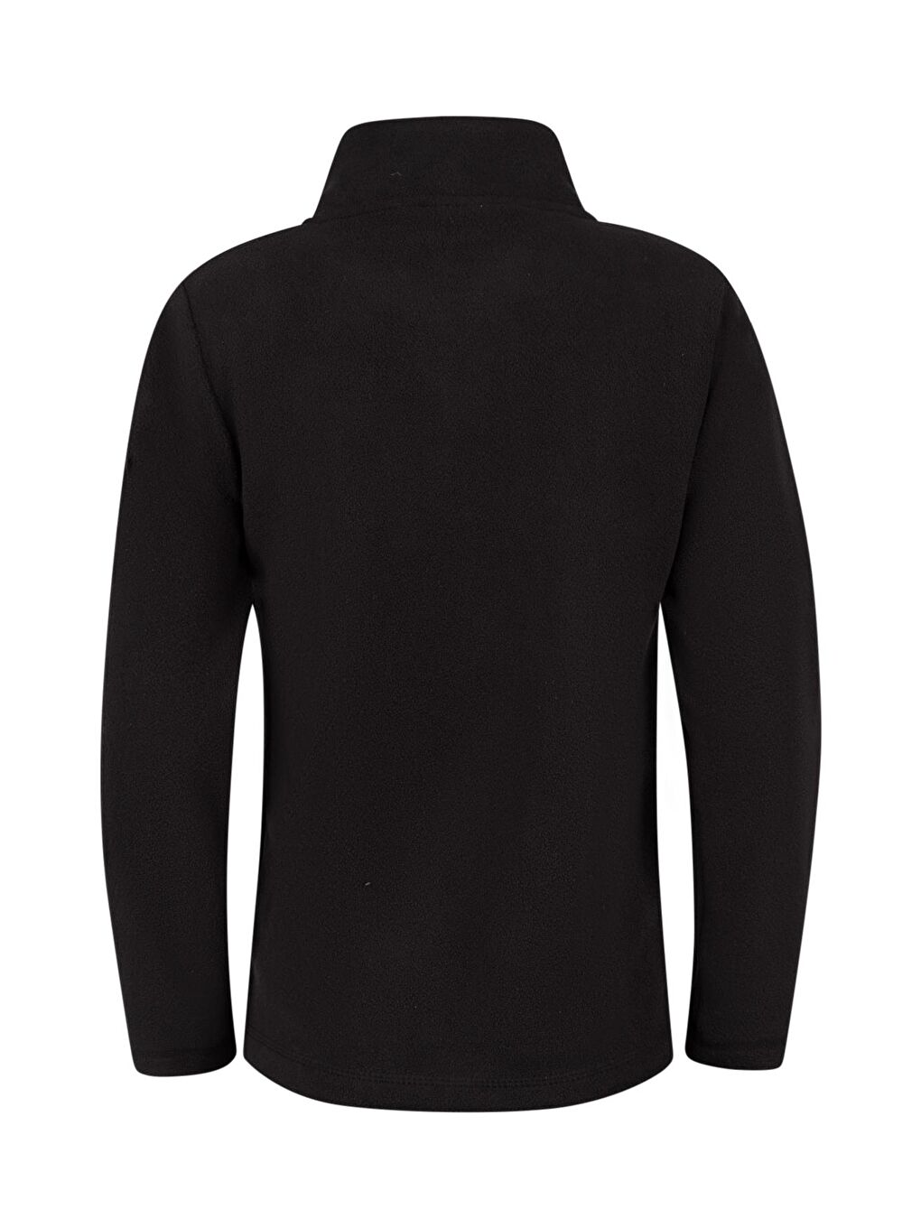 Siyah Crystal Çocuk Tam Fermuarlı İnce Polar Sweatshirt-4