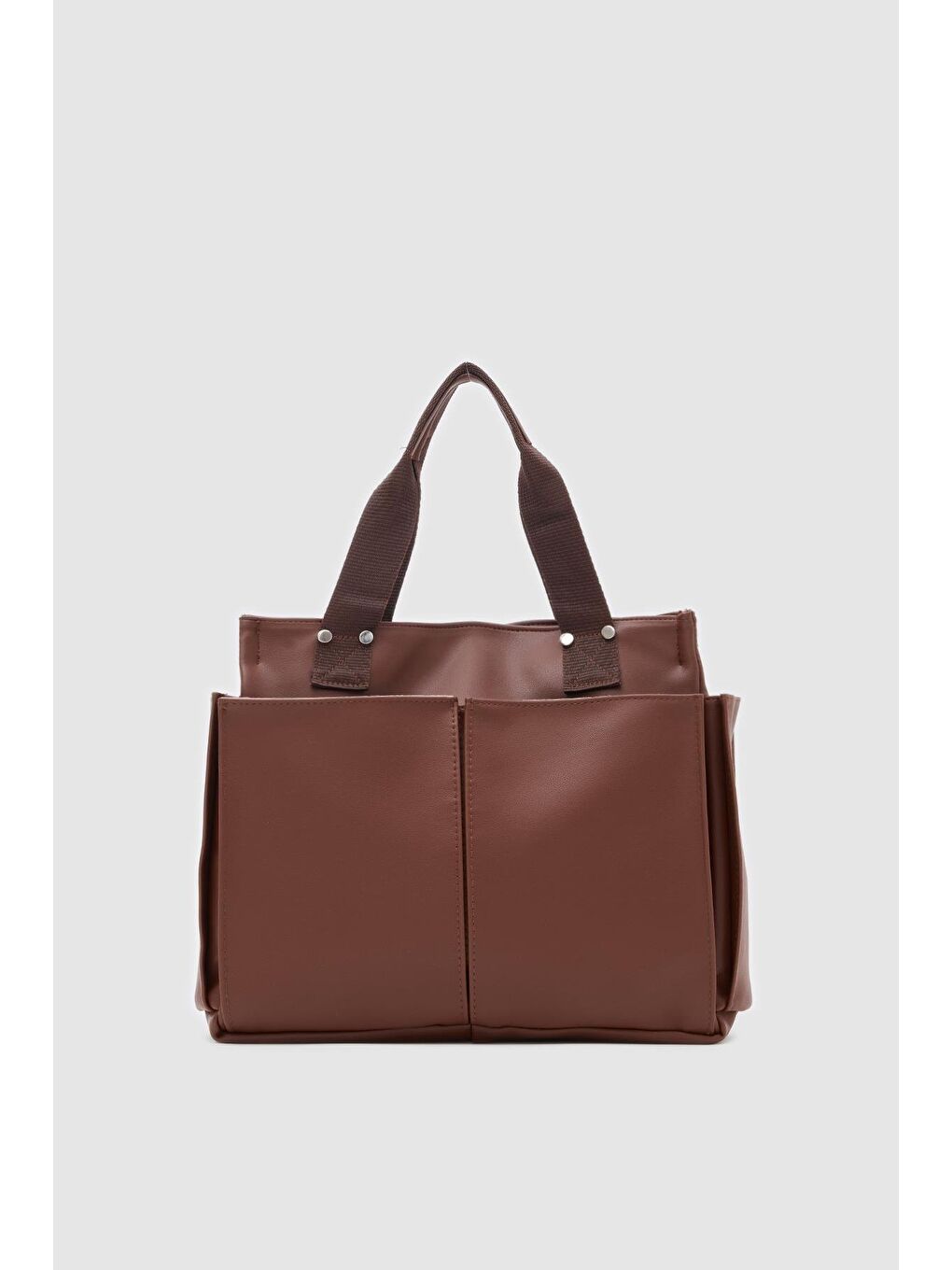 Kahverengi Milano Deri Evrak Çantası Fındık Kabuğu