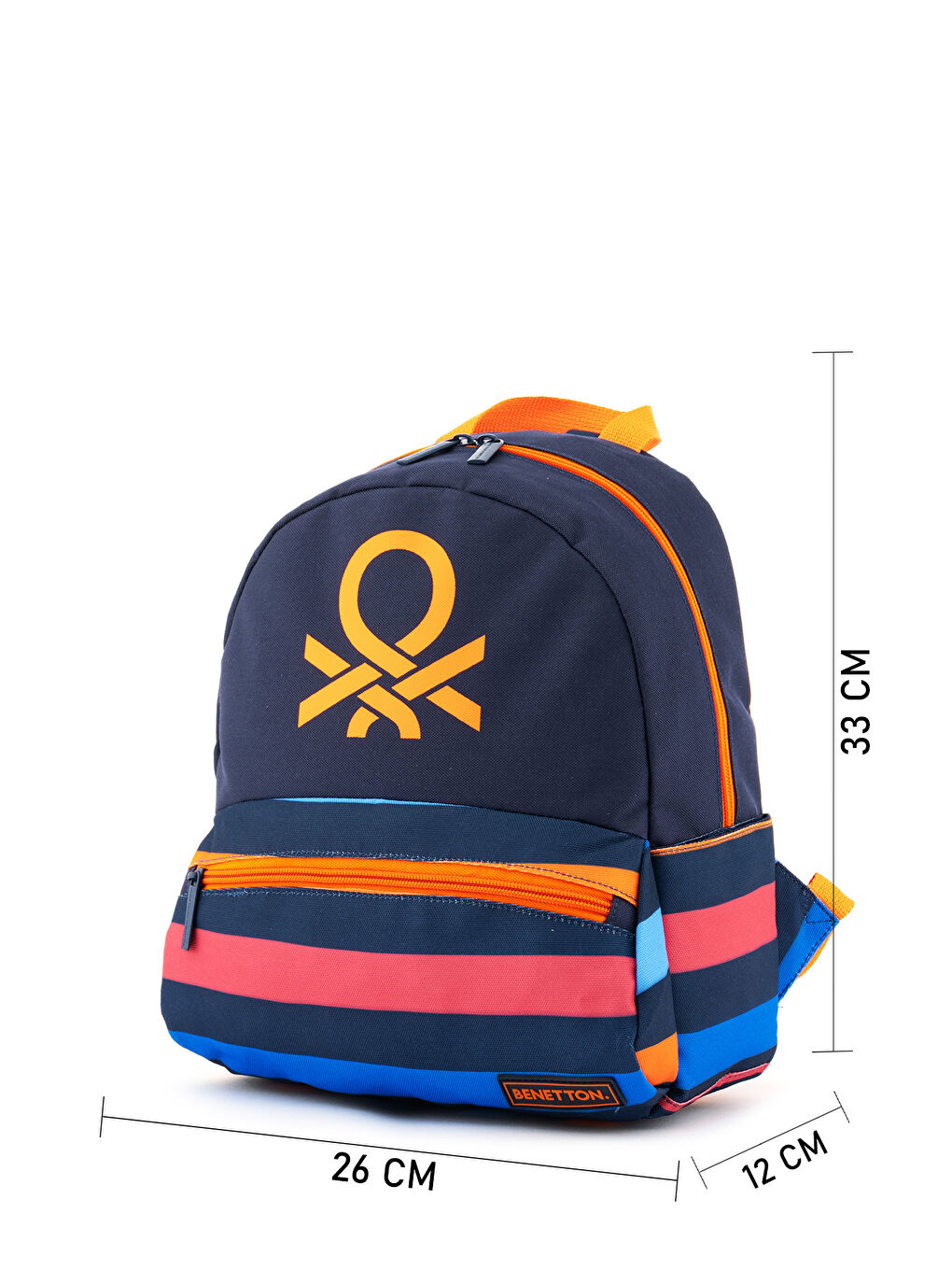 Çizgili Ve İkonik Logo Baskılı Erkek Çocuk Anaokul Çantası-5