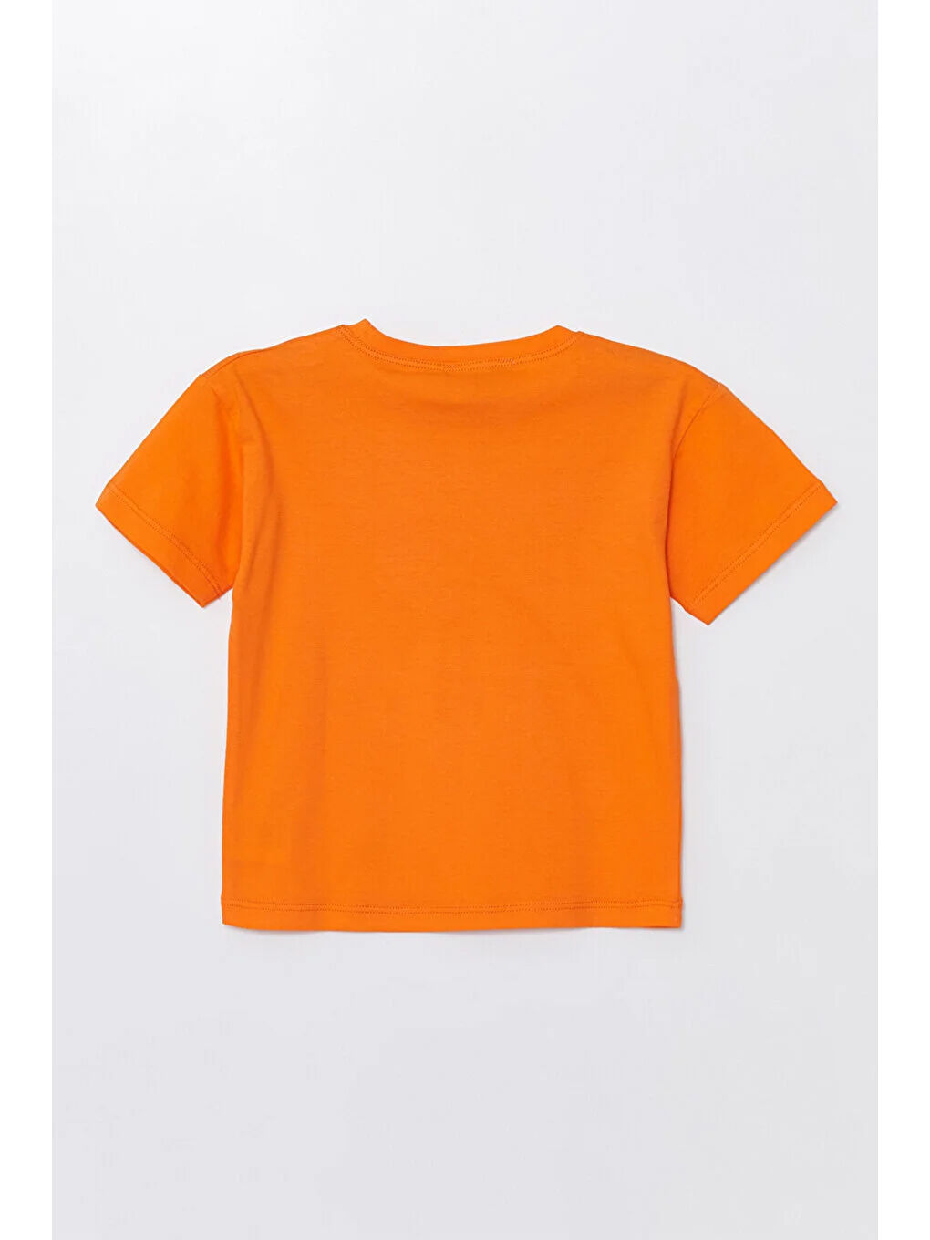 Turuncu Run Baskılı Penye Şort- T-shirt Erkek Takım-1