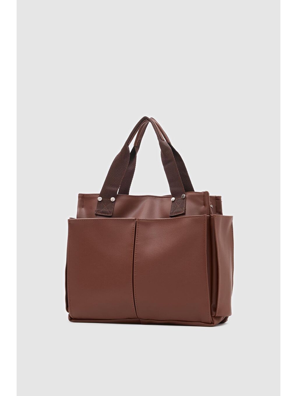 Kahverengi Milano Deri Evrak Çantası Fındık Kabuğu-1