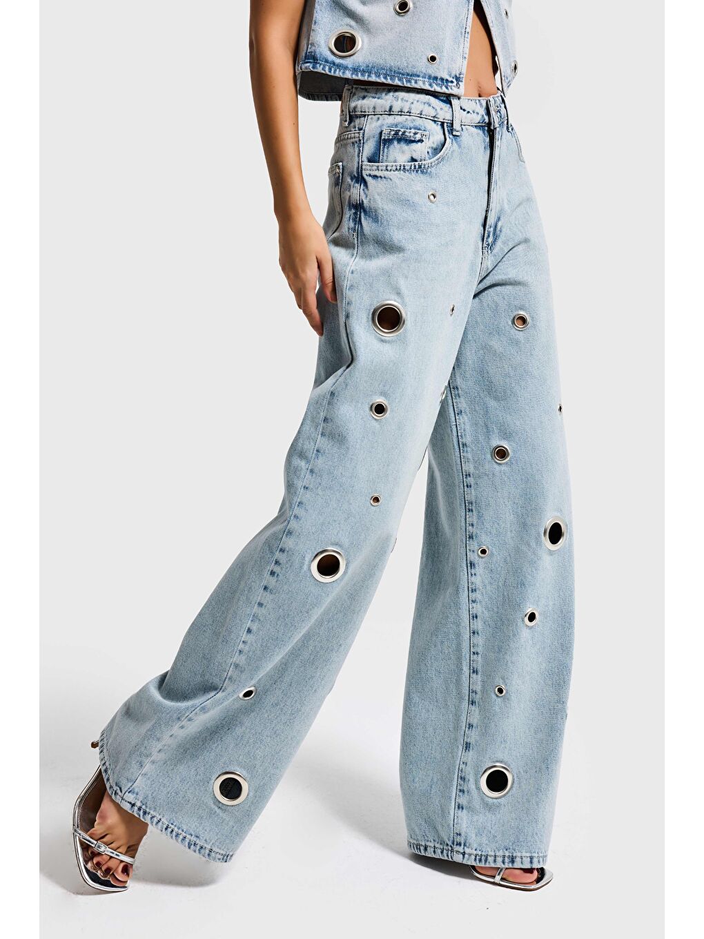 Mavi Kadın Ice 4s6-65 Baggy Fit Kuş Gözü Detaylı Özel Tasarım Denim Jean-3