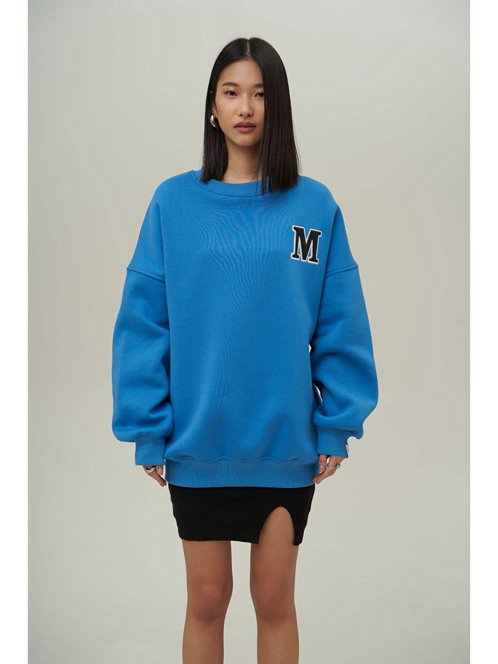 Venera Mavi Oversize Sweatshirt