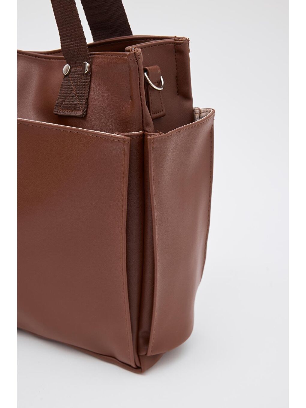 Kahverengi Milano Deri Evrak Çantası Fındık Kabuğu-3