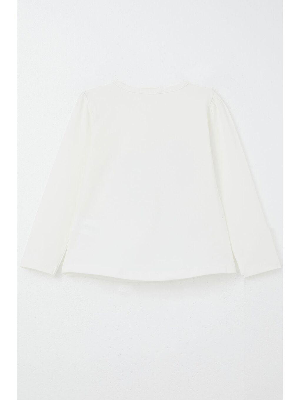 Kız Çocuk Uzun Kollu Tişört Sevgi Temalı Kız Baskılı Ekru (1.5-5 Yaş)-1