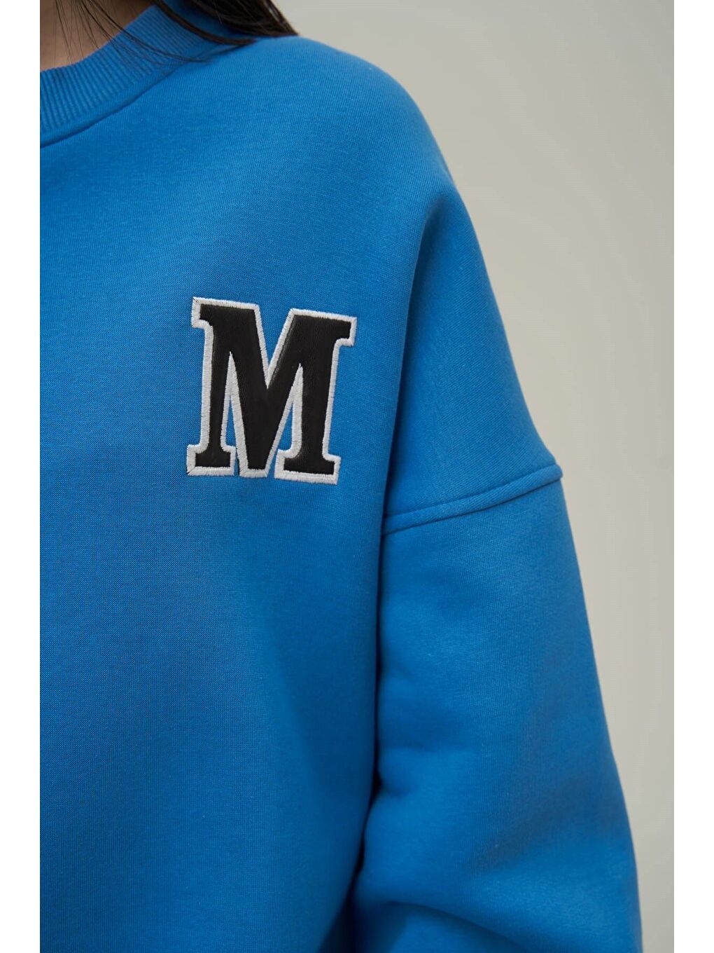 Venera Mavi Oversize Sweatshirt-1