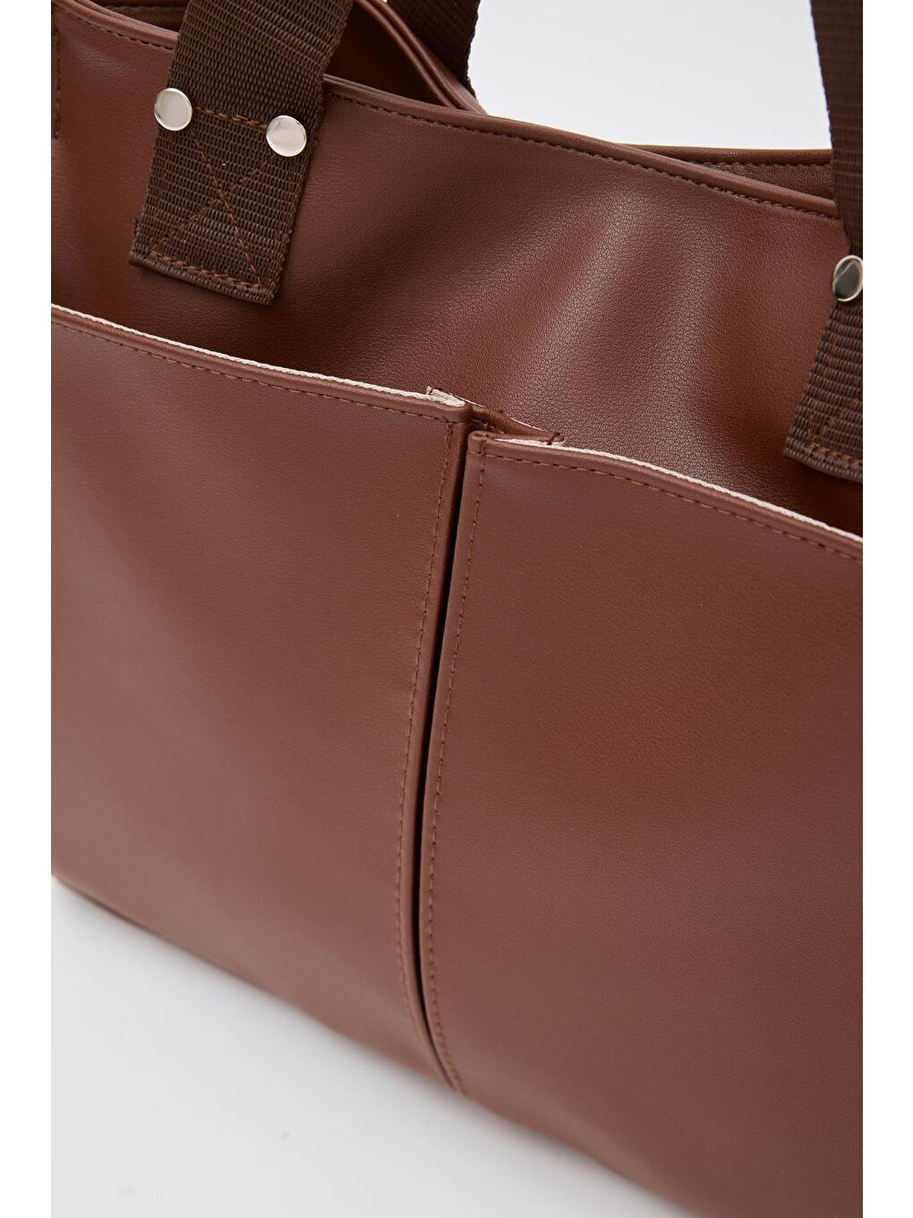 Kahverengi Milano Deri Evrak Çantası Fındık Kabuğu-4