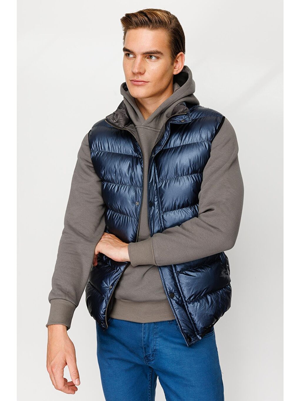 Erkek Lacivert Pmp Şişme Yelek