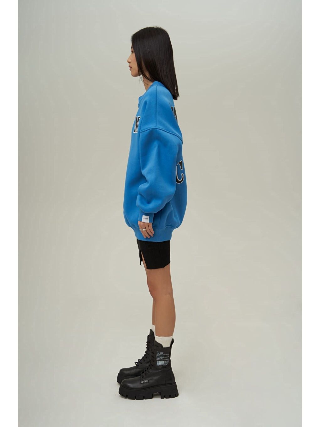 Venera Mavi Oversize Sweatshirt-3