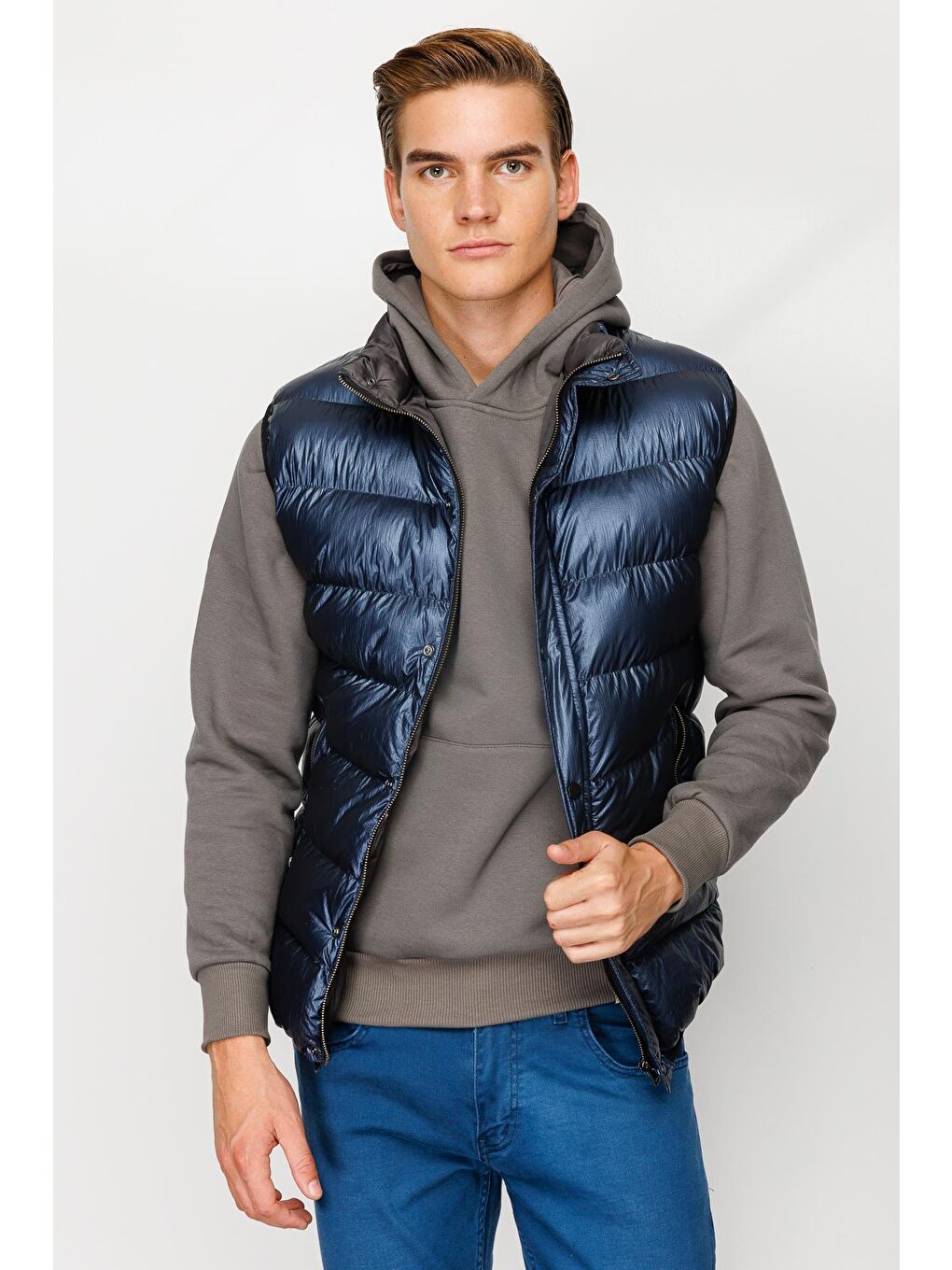 Erkek Lacivert Pmp Şişme Yelek-1