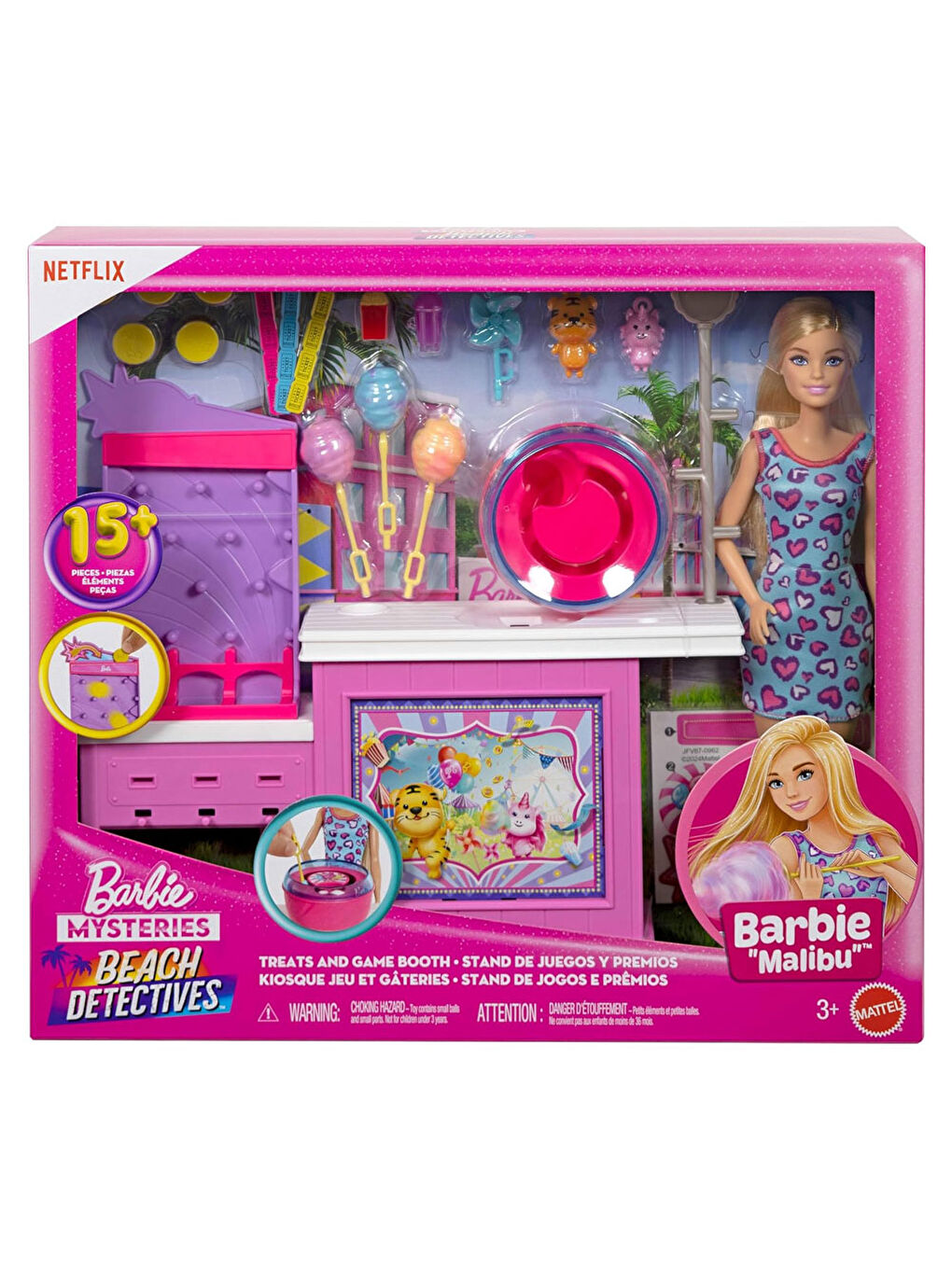 Barbie Mysteries Beach Detectives Bebek Oyun Seti ve Aksesuarları JFV67-5