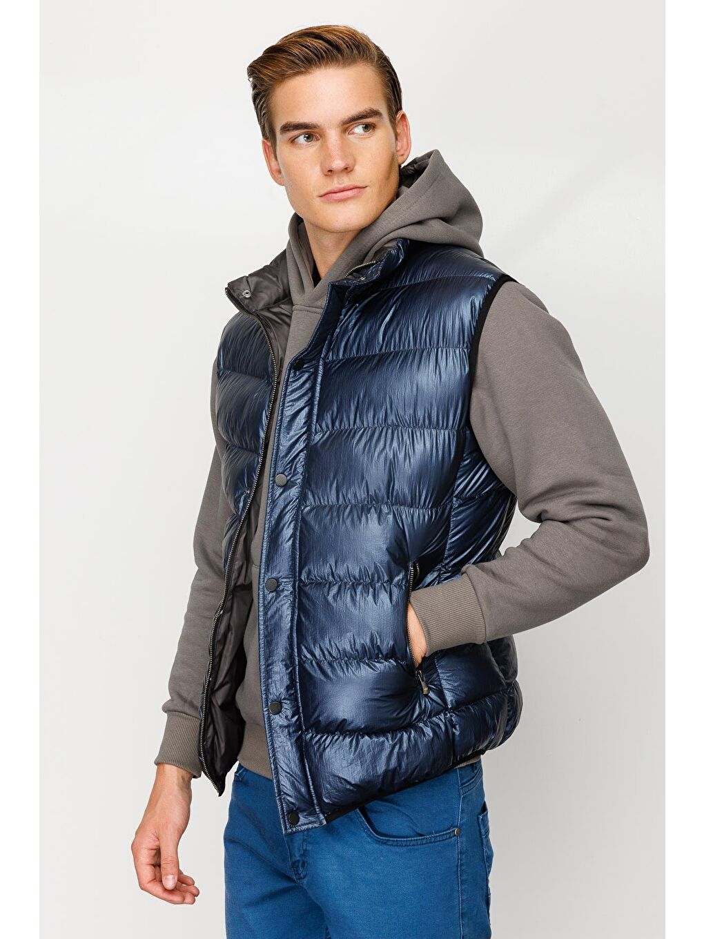 Erkek Lacivert Pmp Şişme Yelek-5