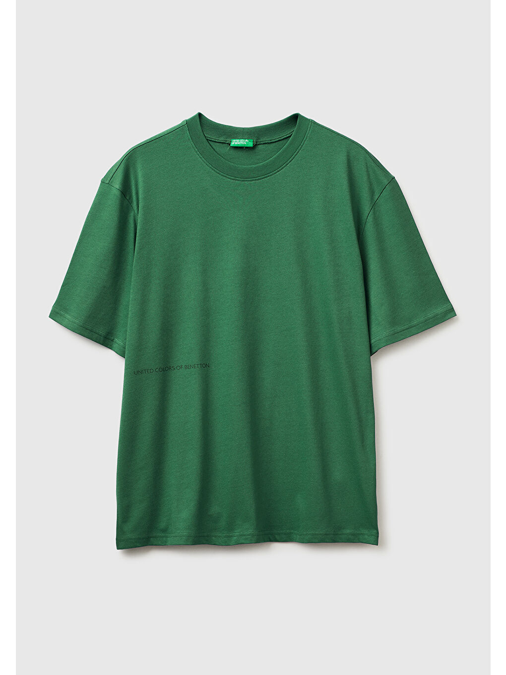 Erkek Yeşil %100 Pamuk  Yazılı T-Shirt