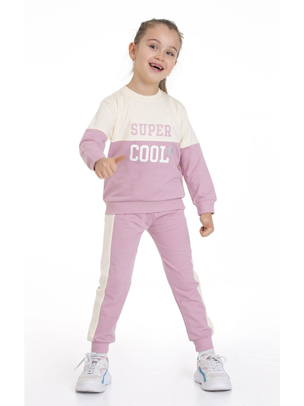 Myhanne Pembe Super Cool Baskılı Eşofman Takımı 74158 - 1