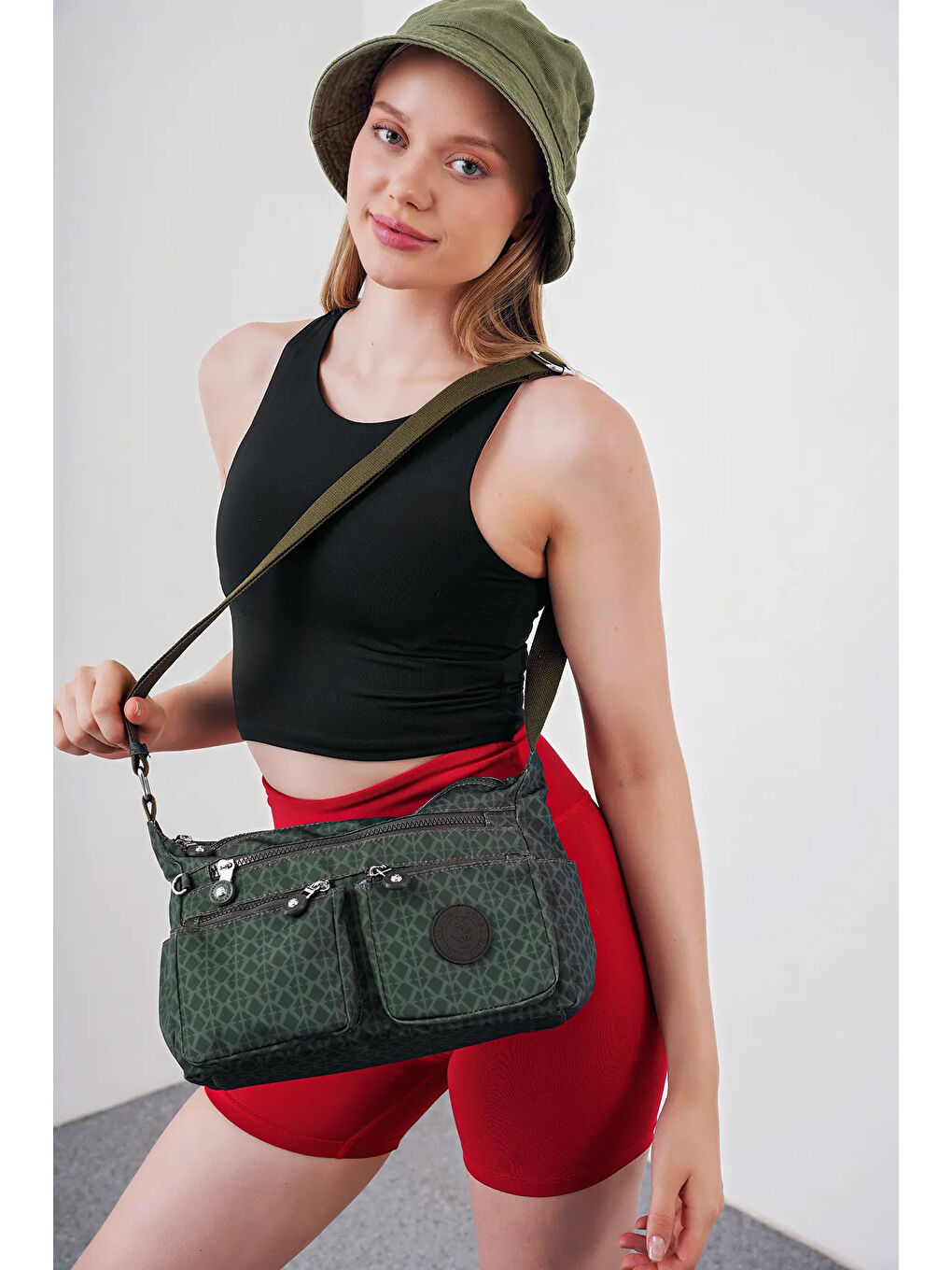 Yeşil Çapraz Askılı Kadın Çanta BHPC6004-1