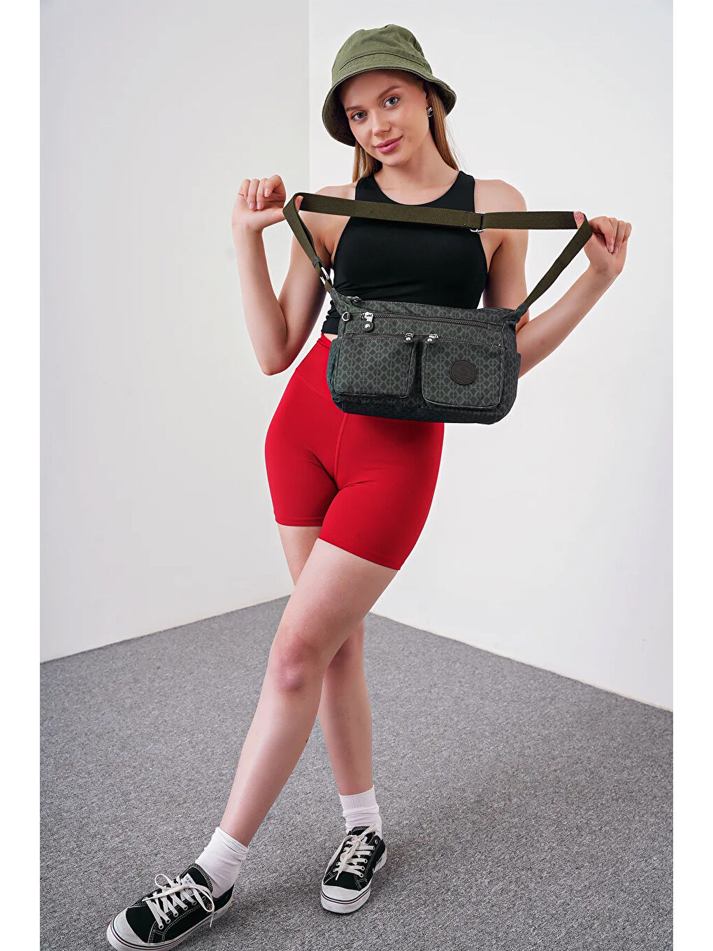 Yeşil Çapraz Askılı Kadın Çanta BHPC6004-3