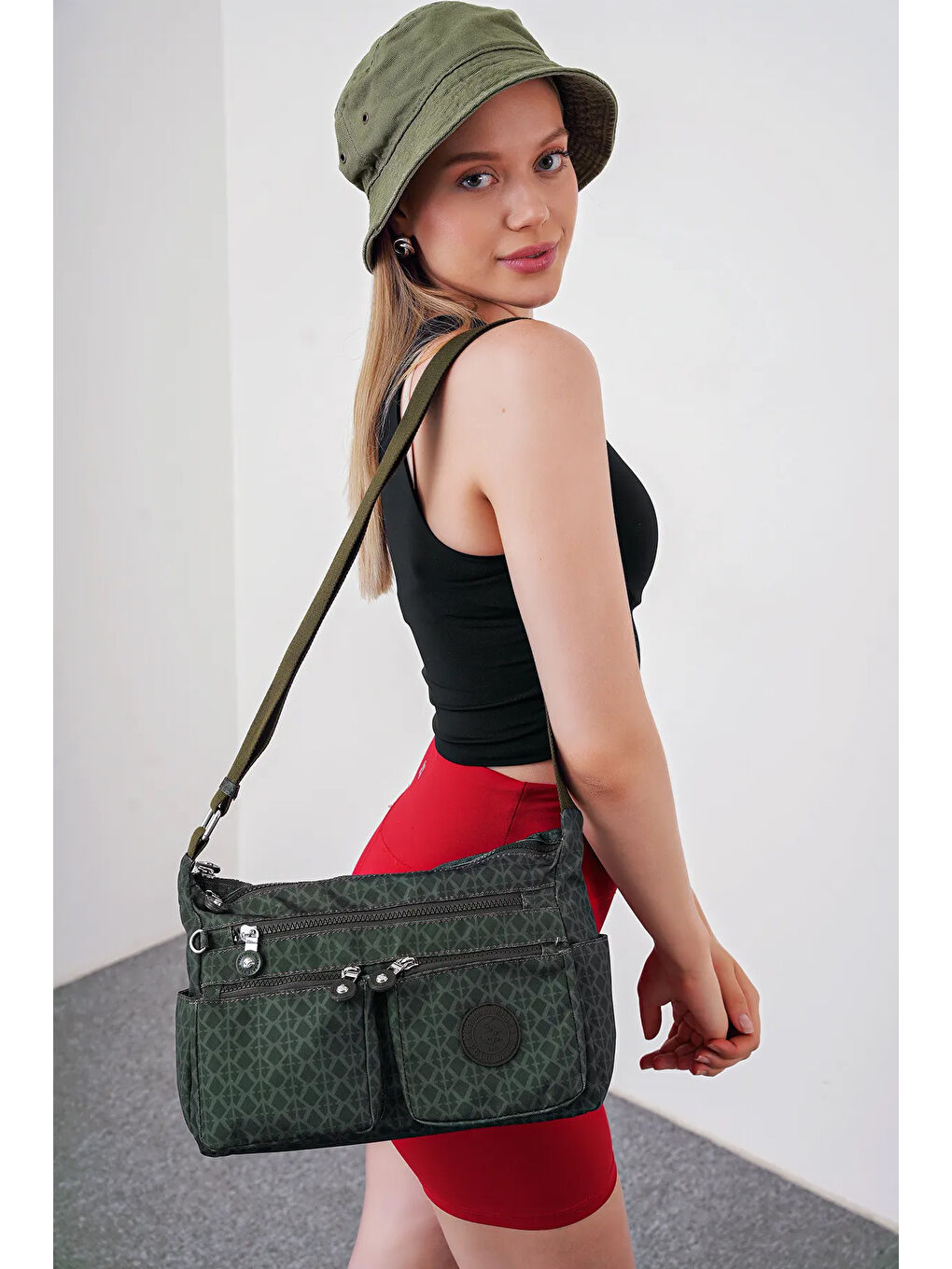 Yeşil Çapraz Askılı Kadın Çanta BHPC6004-4
