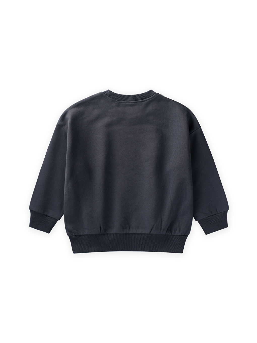 Pullu Ay Yıldız Nakışlı Sweatshirt 2-8 Yaş Antrasit-1