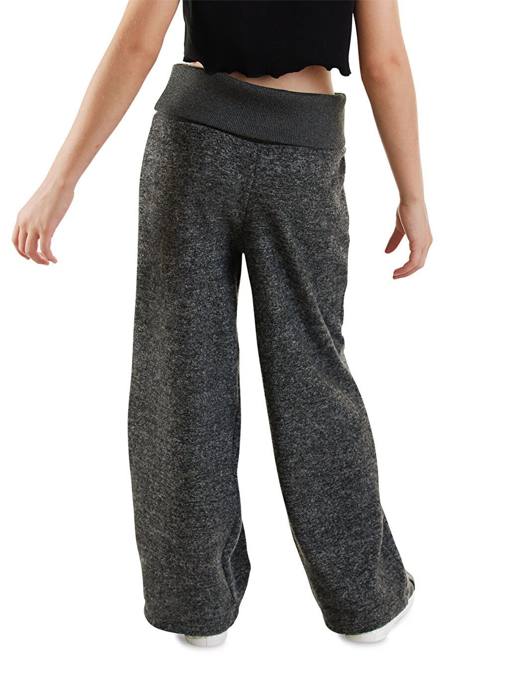 Kız Çocuk Yumoş Siyah Pantolon-1