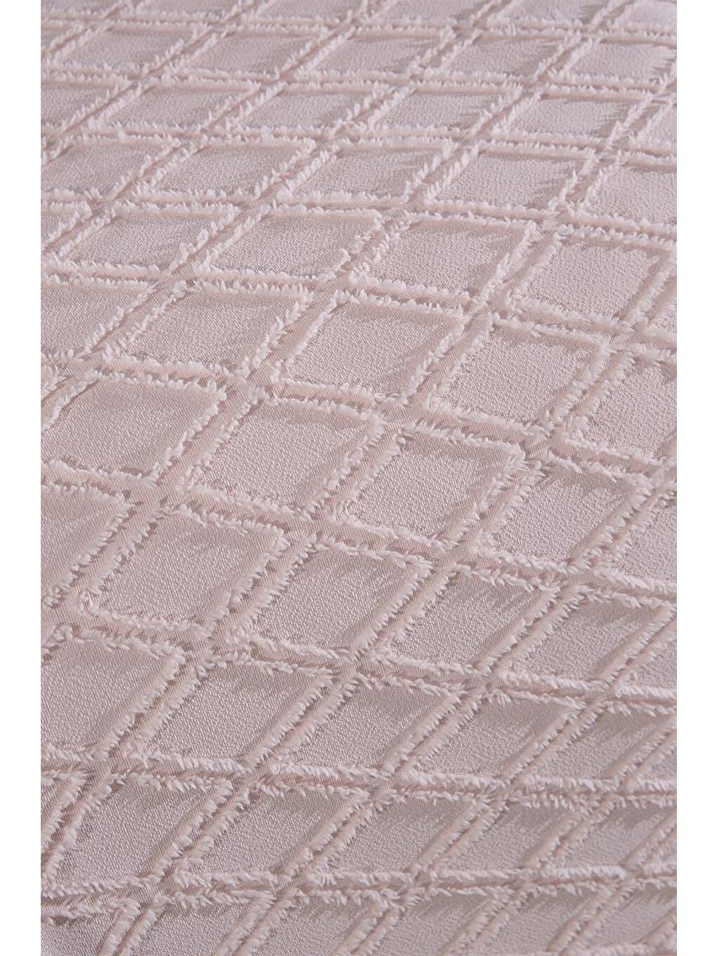 Pembe Vesya 2 Parça Tek Kişilik Pike Takımı Pudra-4