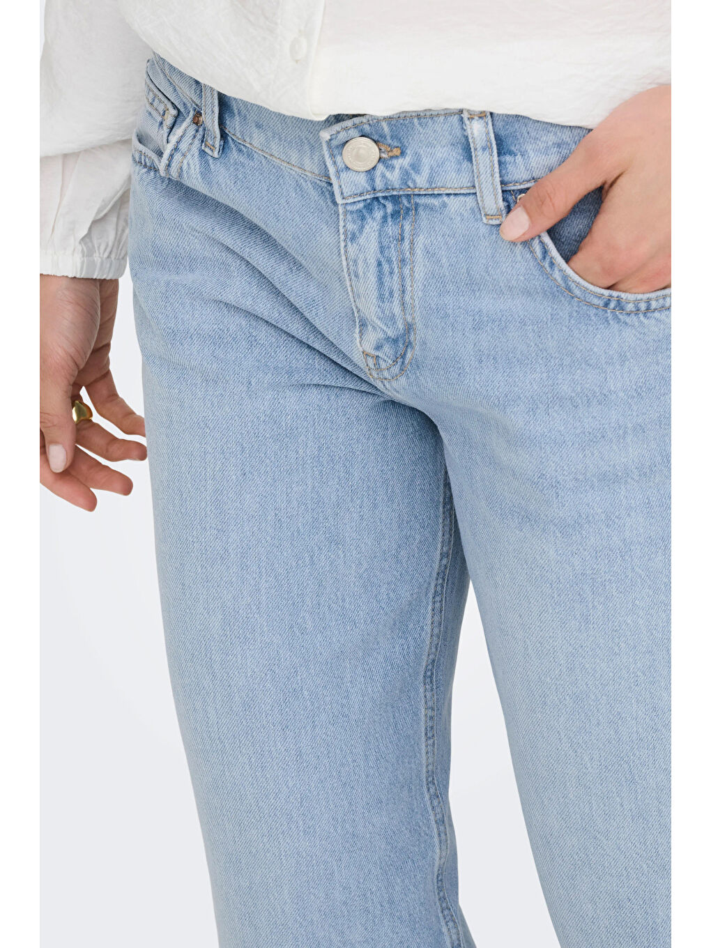 Mavi Onlbrenda Pamuklu Regular Fit Düşük Bel Geniş Paça Jeans 15361574-4