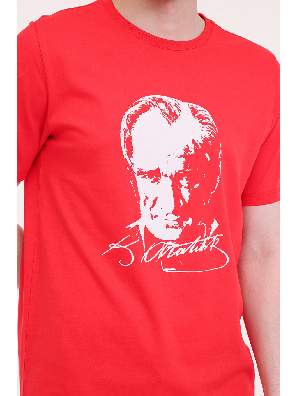 UL 11ATA-Y51 5FX Kırmızı Unisex Kısa Kol T-Shirt-3