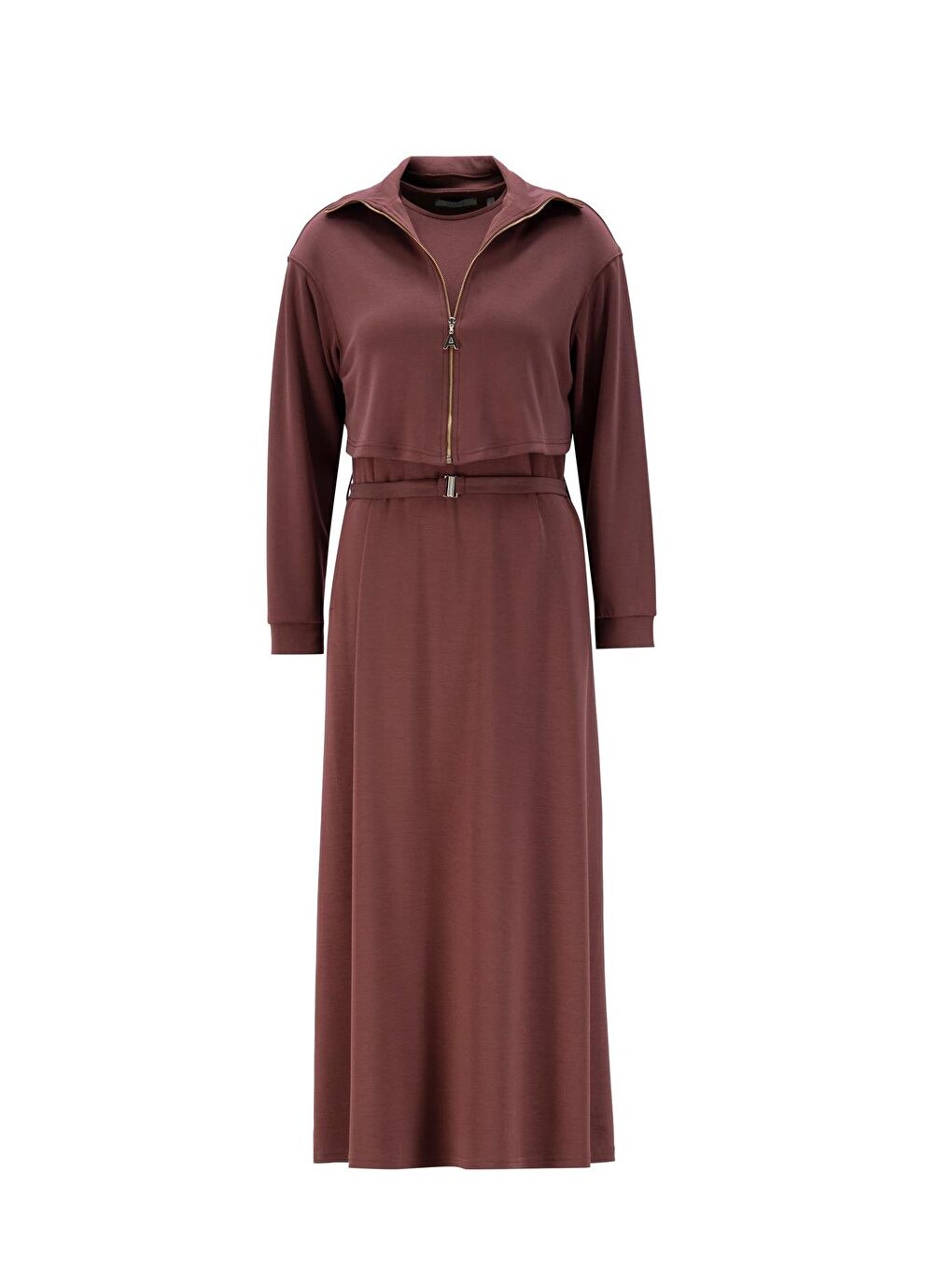 ARMİNE Kahverengi Elbise 24Kd6815 Kızıl Kahve