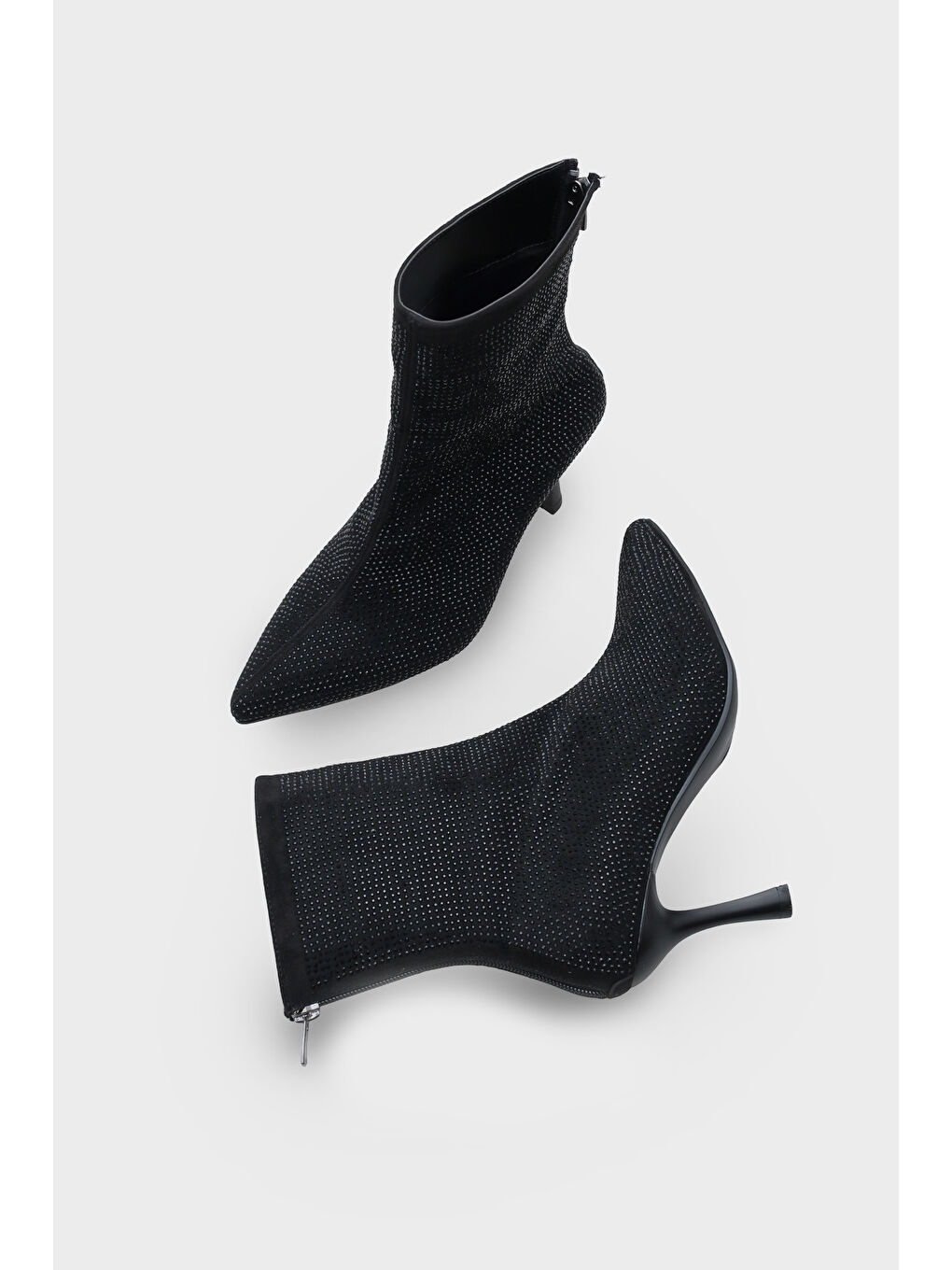 Lazi Kadın Siyah Sivri Burun Bot-5