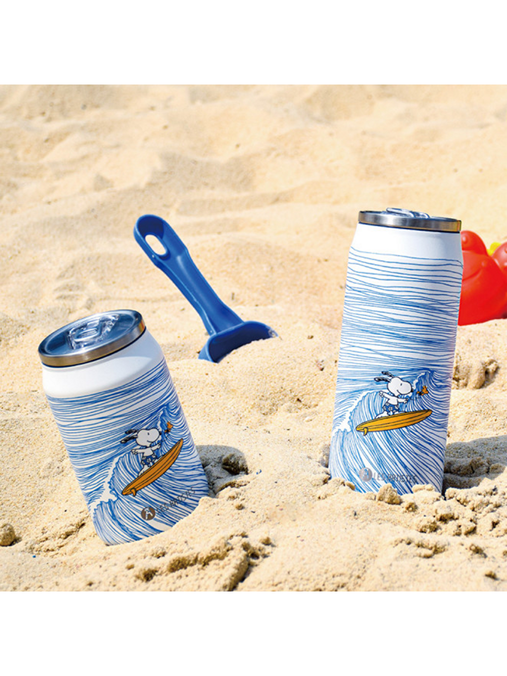 Karışık Isı Yalıtımlı Kutu Çelik Termos 280ml Surfing Snoopy-4