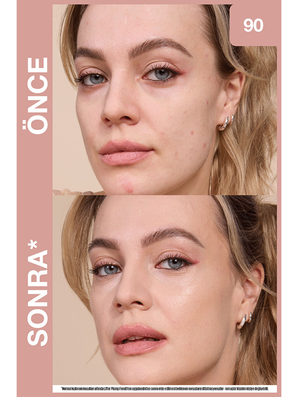 Lifter Niasinamid ve Hyalüronik Asit İçeren Aydınlatan Fondöten - 90-4