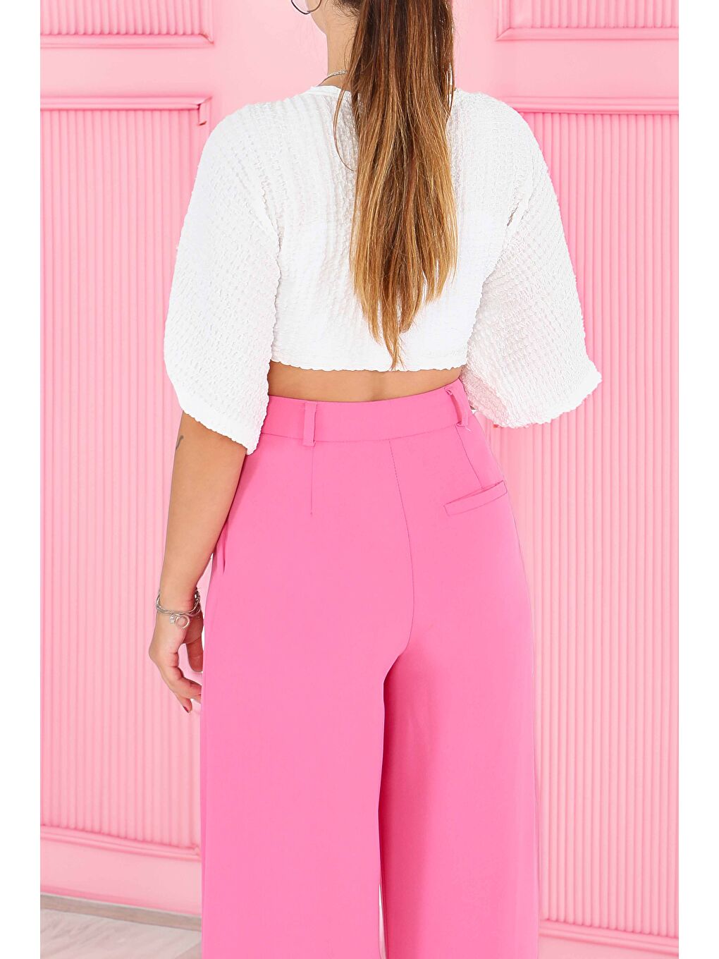 Bağlamalı Bluz Beyaz - 27539-4