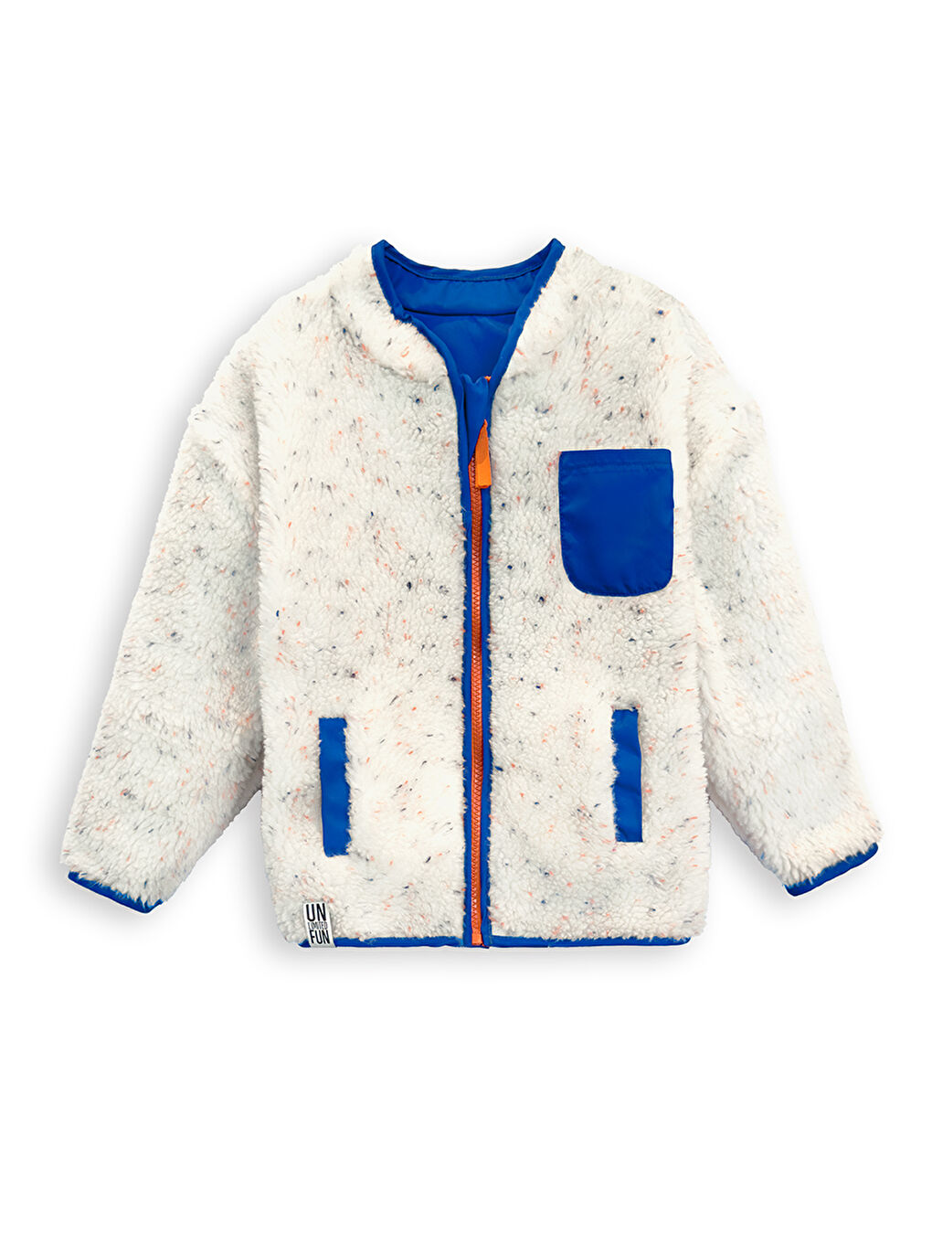 Beyaz Pelüş Mont-2