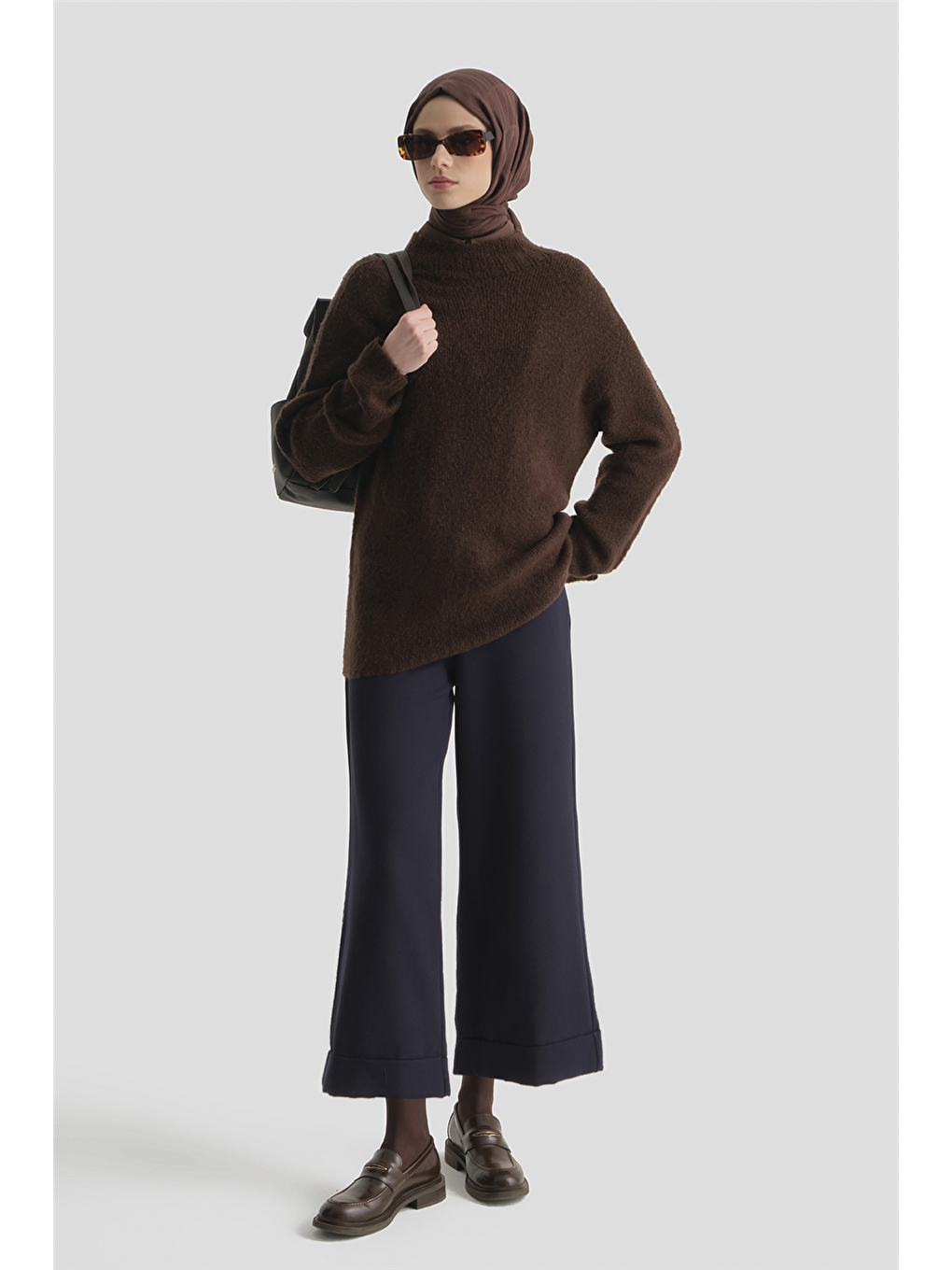 Katlı Paça Pantolon Lacivert