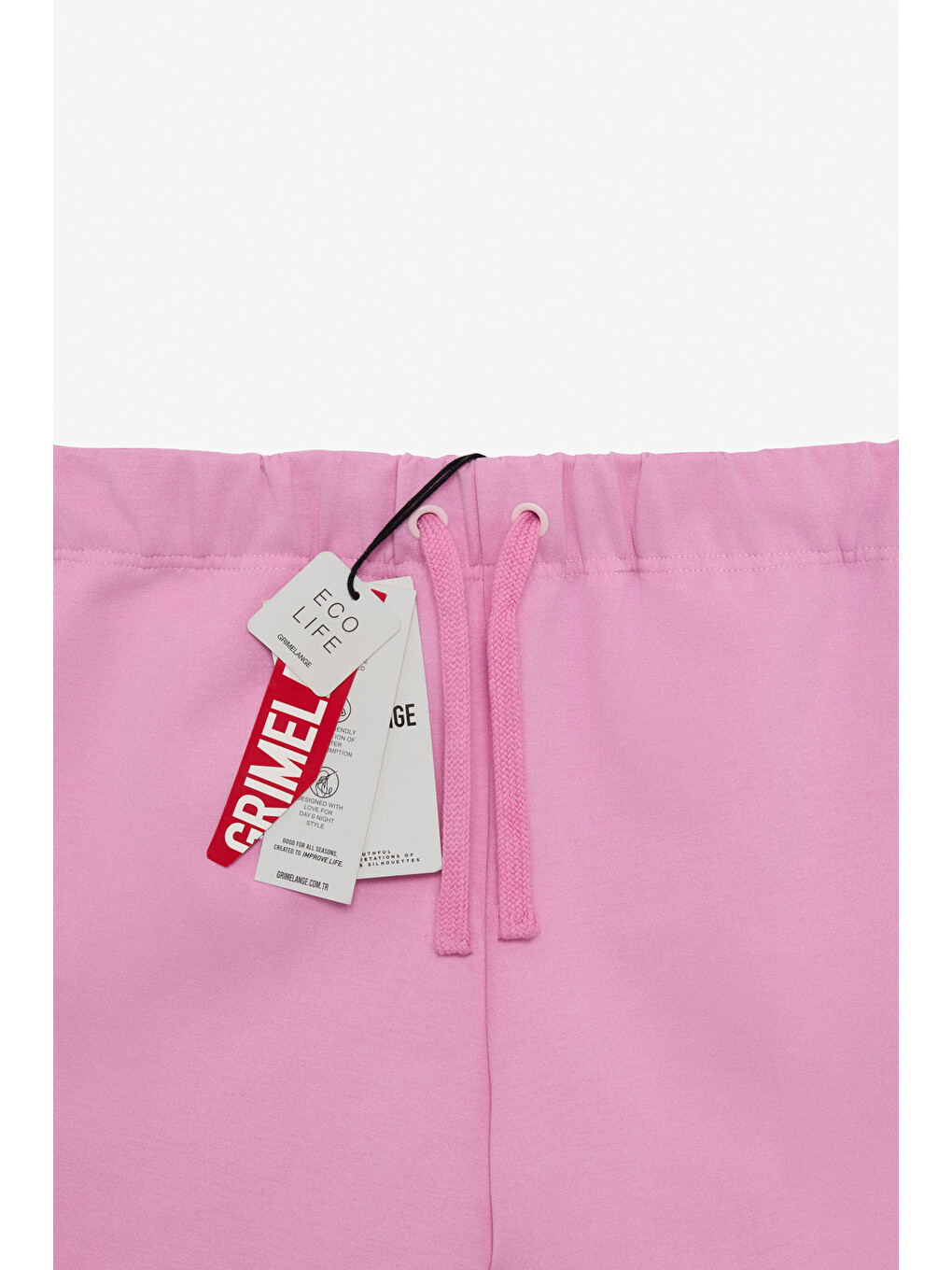 Nua Kadın Esnek Kumaşlı Kordonlu Comfort Fit Pembe Şort-1