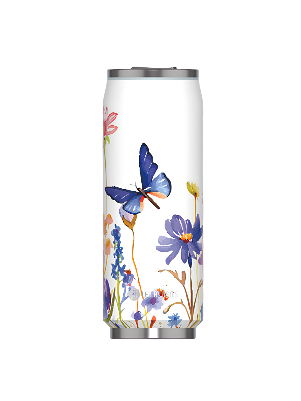 Karışık Isı Yalıtımlı Kutu Çelik Termos 500ml Floral Butterfly